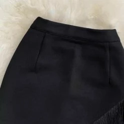Jessica Bara Desiree Fringe Tassel Asymmetrical Skirt Summer Lovin'
