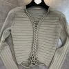Reve Doll Essentials Jessica Bara Delaney Long Sleeve Braided Top