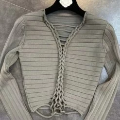 Reve Doll Essentials Jessica Bara Delaney Long Sleeve Braided Top