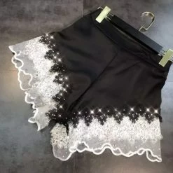 Jessica Bara Daisie Lace Rhinestone Shorts
