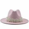 Jessica Bara Antonella Wool Felt And Pearl Short Brim Hat