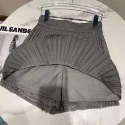 Jessica Bara Lennyx Rhinestone Pleated Shorts