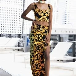 Cioccolato Jeniffer Velvet Two Piece Set Summer Lovin'