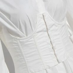 Jessica Bara Aubrey Long Sleeve Corset Shirt Dress Reve Doll Essentials