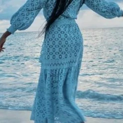 Jessica Bara Anastasia Lace Maxi Cover Up