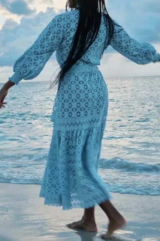 Jessica Bara Anastasia Lace Maxi Cover Up