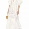 Jessica Bara Silvana V Neck Puff Sleeve Maxi Dress Summer Lovin'