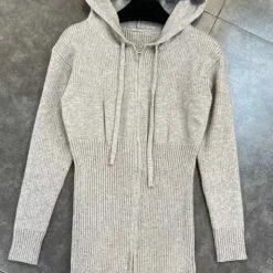 Jessica Bara Katherine Long Sleeve Hooded Knit Dress Reve Doll Essentials