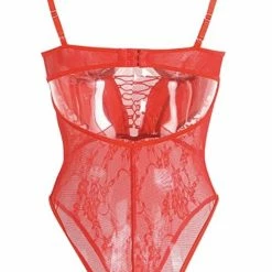 Jessica Bara Azalea Lace Strappy Bodysuit