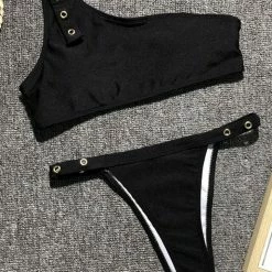 Jessica Bara Quinn One Shoulder Bikini Set