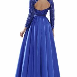 Colors Dress Long Sleeve Sequin Two Piece Gown The Event Shop