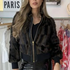 Reve Doll Essentials Jessica Bara Tina Faux Fur Bomber Jacket