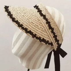 Jessica Bara Catrina Handmade Pearl Lace Visor Influencer Style