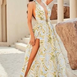 ReveBoutique Influencer Style Jessica Bara Jaya Halter Maxi Dress