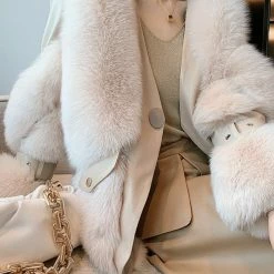 Jessica Bara Margot Long Sleeve Leather Moto Jacket Influencer Style