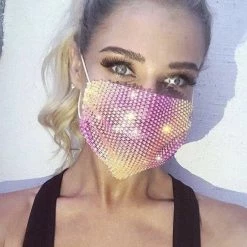 Penelope Protective Rhinestone Face Masks Accessories
