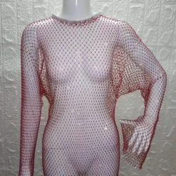 Influencer Style Jessica Bara Mercedes Diamond Fishnet Cover Up
