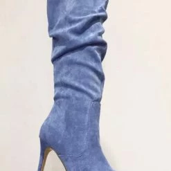 Jessica Bara Marcus Faux Suede Knee High Boots Reve Doll Essentials