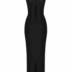Jessica Bara Collete Bandage Choker Maxi Dress