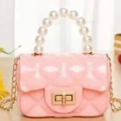 Reve Doll Essentials Jessica Bara Parker Pearl And Gold Chain Micro Handbag