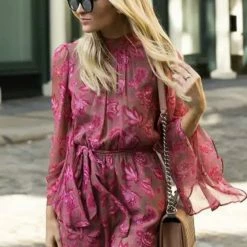 Jessica Bara Parisa Long Sleeve Floral Romper Summer Lovin'
