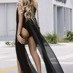 Cioccolato Amelia Sheer Open Leg Maxi Dress Summer Lovin'