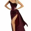 Nicole Bakti Strapless Layered Gown Dresses