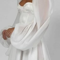 Summer Lovin' Jessica Bara Simone Bubble Sleeve Bustier Mini Dress