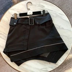 Reve Doll Essentials Jessica Bara Ralphie Asymmetrical Belted Mini Skirt