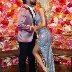 Jessica Bara Fatima Sequin Cut Out Bodycon Gown