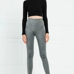 Reve Doll Essentials Jessica Bara Nessa High Waisted Metallic Sparkle Leggings