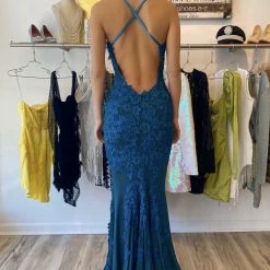 Jessica Bara Marianne Lace Backless Bodycon Gown The Event Shop