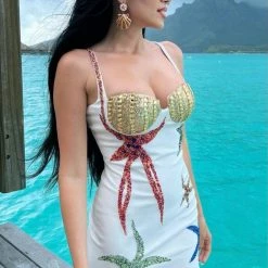 Influencer Style Jessica Bara Augustine Starfish Sequin Mini Dress