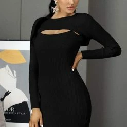 Jessica Bara Kayla Two Piece Knitted Dress