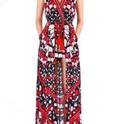 Summer Lovin' Shahida Parides V Neck Maxi Romper