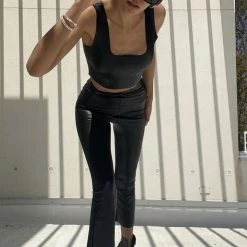 Commando Faux Leather Crop Top