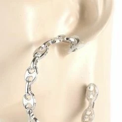 Reve Doll Essentials Jessica Bara Becca Chain Link Hoop Earrings