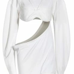 Jessica Bara Ross Cut Out Hooded Sweatshirt Tops