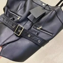 Birthday Suit Jessica Bara Anton Leather Zipper Crop Top