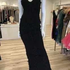 ReveBoutique Jessica Bara Brittany V Neck Lace Bodycon Gown The Event Shop