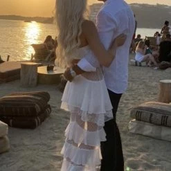 Jessica Bara Paityn Two Piece Ruffle Set Tika Camaj