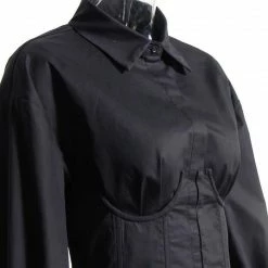 Jessica Bara Aubrey Long Sleeve Corset Shirt Dress Reve Doll Essentials