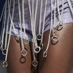 Jessica Bara Melanie Metal Chain Skirt Belt