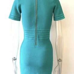 Jessica Bara Coco Short Sleeve Button Mini Dress Influencer Style