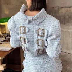 Jessica Bara Marlin Buckle Top And Mini Skirt Two Piece Set Reve Doll Essentials