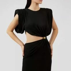 Influencer Style Jessica Bara Veronica Short Sleeve Cut Out Mini Dress