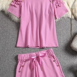 Jessica Bara Megan T-Shirt And Short Two Piece Set Reve Doll Essentials