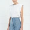 Jessica Bara Mckenna Lace Up Denim Corset Skirt