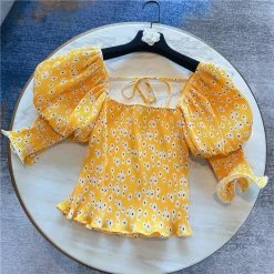 Jessica Bara Gannon Puff Sleeve Floral Top Summer Lovin'