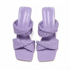 Reve Doll Essentials Jessica Bara Ellis Woven Faux Leather Heels